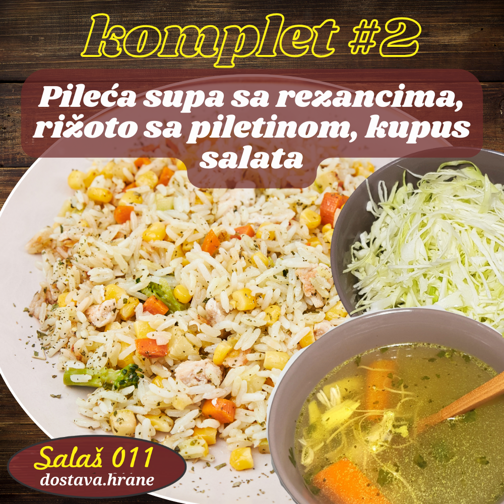 Komplet obrok #2 Salaš011 dostava hrane Dostava hrane Novi Beograd, Banovo Brdo. ketering. Doručci, kuvana jela., roštilj, tortilje. Obroci za zaposlene, ketering za svaku priliku.